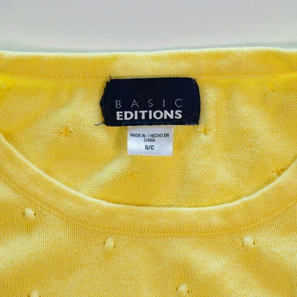 Basic Editions Yellow Lightweight Sweater - Picture 3 of 8